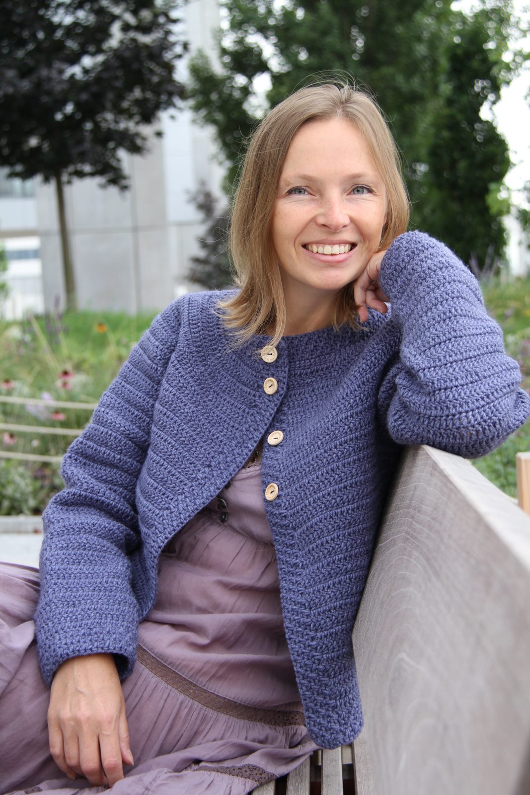 Bachelor's Button Cardigan