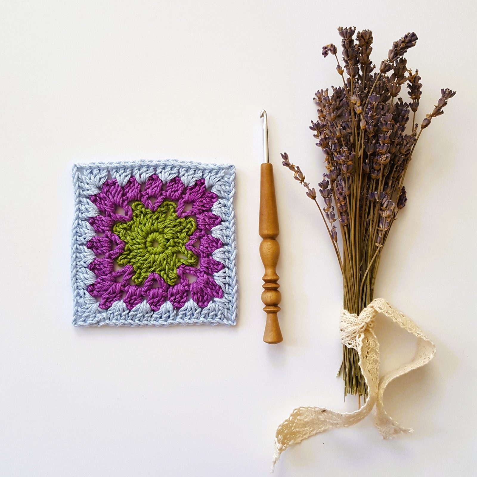 A Morning Walk in Provence Granny Square Pattern